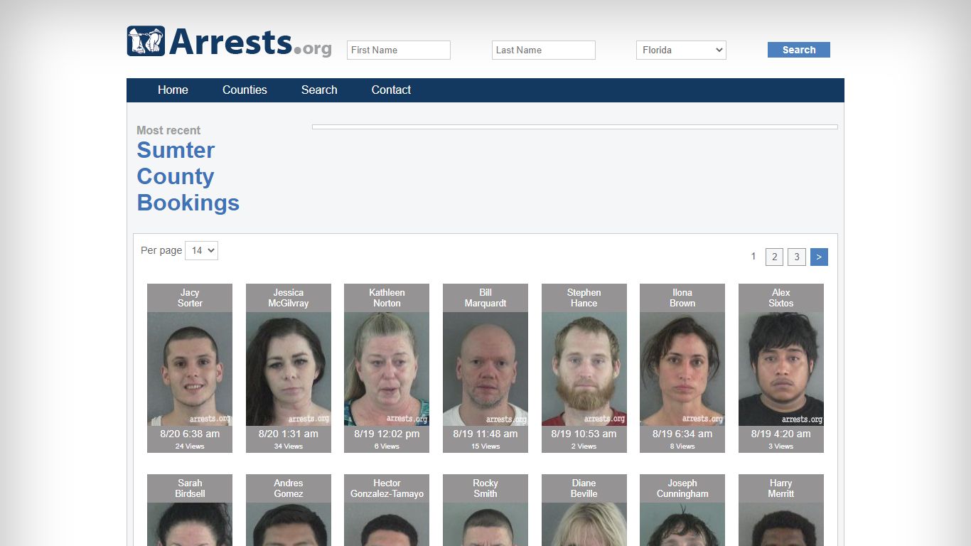 Sumter County Arrests and Inmate Search